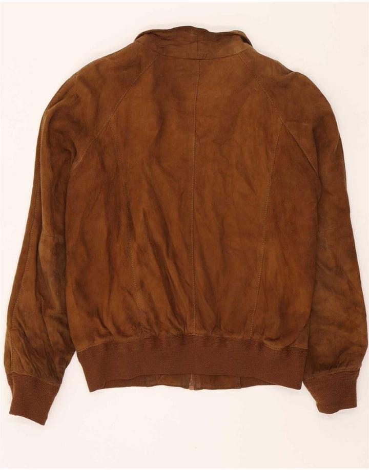 Jaqueta masculina vintage de camurça IT 48 bege médio