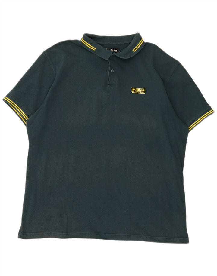 Camisa polo masculina Barbour 2XL algodão verde