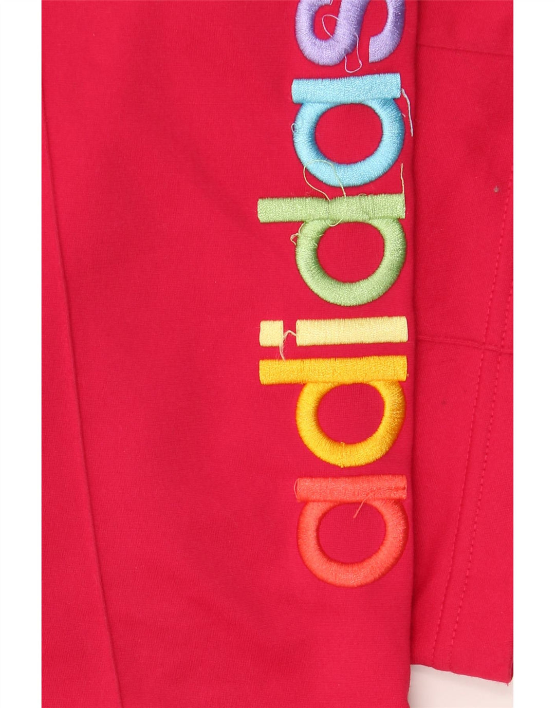 ADIDAS Womens Graphic Tracksuit Calças UK 12 Médio Rosa Poliéster