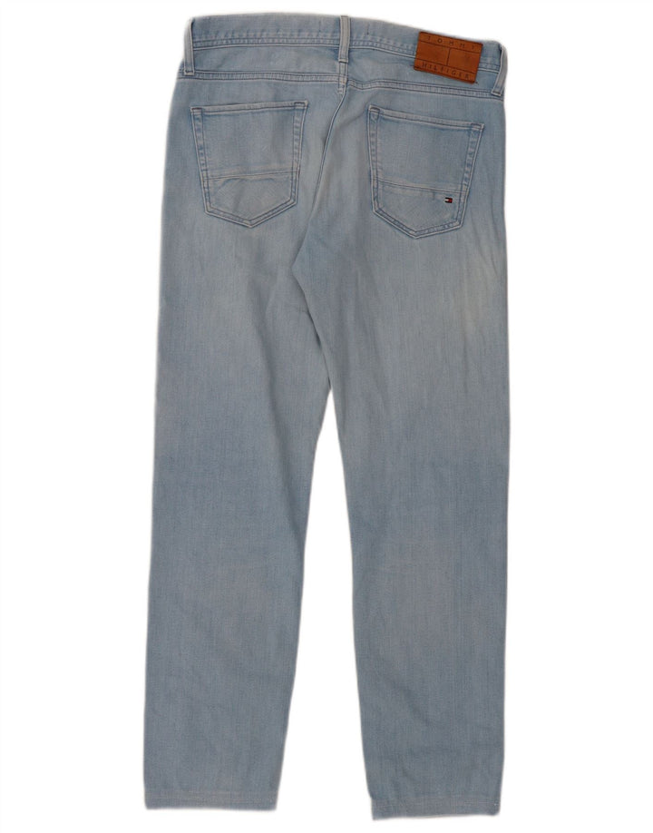 Tommy Hilfiger Masculino Bleecker Slim Jeans W31 L29 Azul Algodão