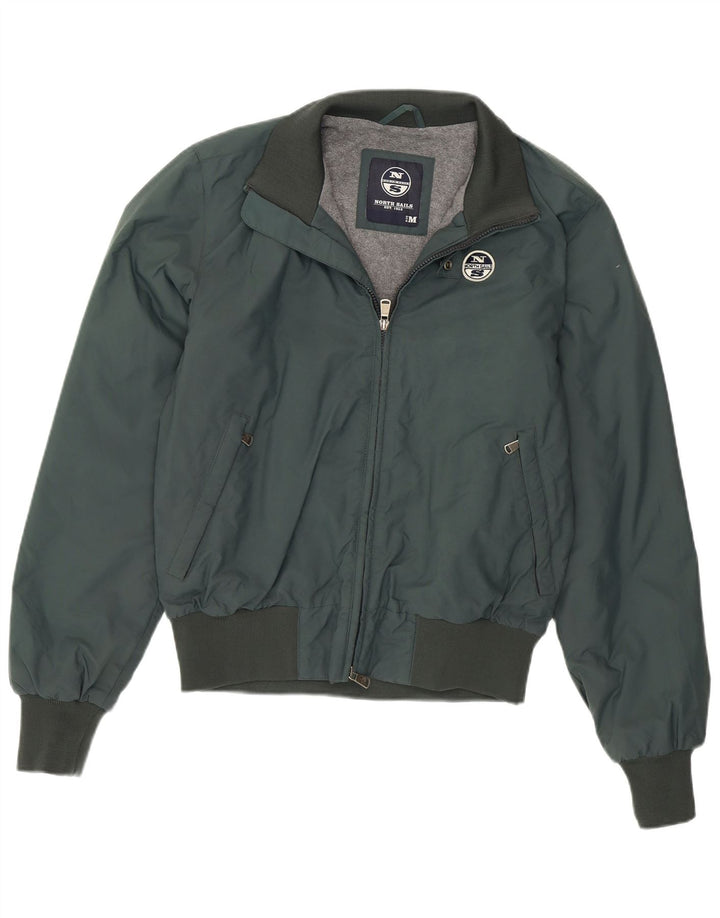 Jaqueta bomber masculina North Sails UK 38 nylon verde médio