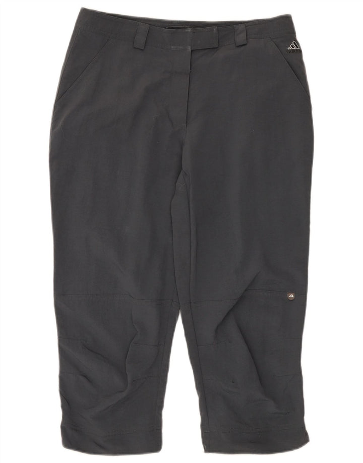 Calça Capri Feminina Adidas UK 14 Grande W32 L21 Cinza Poliamida