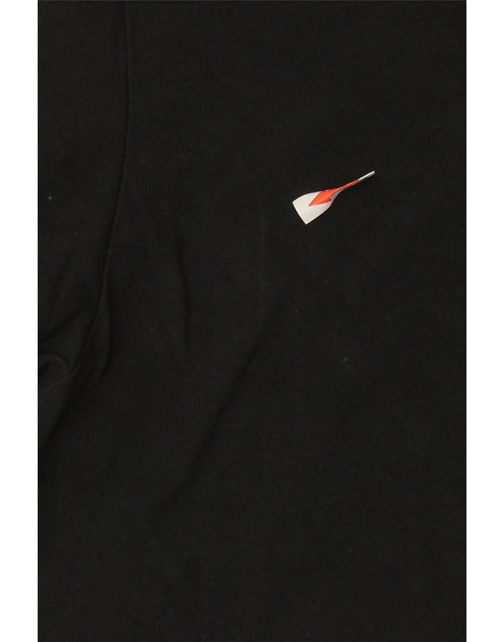 Adidas Mens Graphic Top Manga Longa Pequeno Algodão Preto