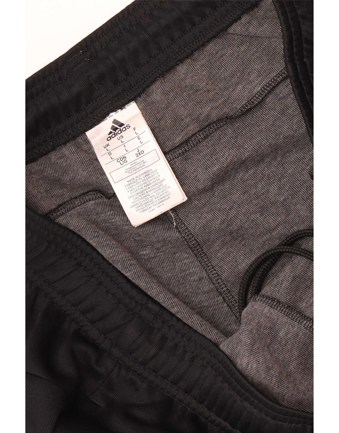 Adidas Mens Treino Calças Joggers Grande Poliéster Preto