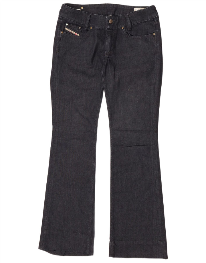Jeans feminino Diesel Louvely Flared W30 L31 azul marinho algodão