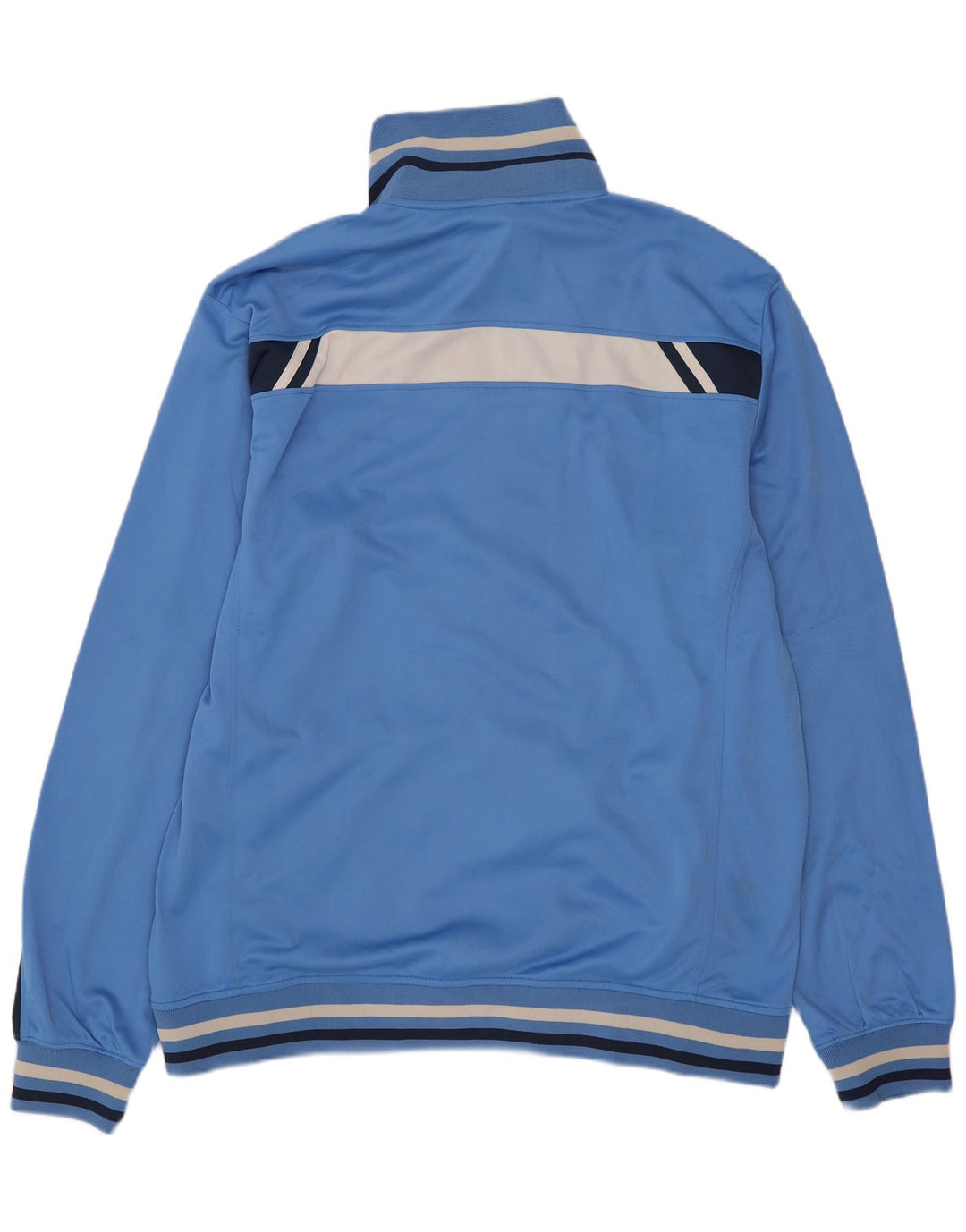 Asics Mens Tracksuit Top Jacket Grande Azul Colourblock Poliéster