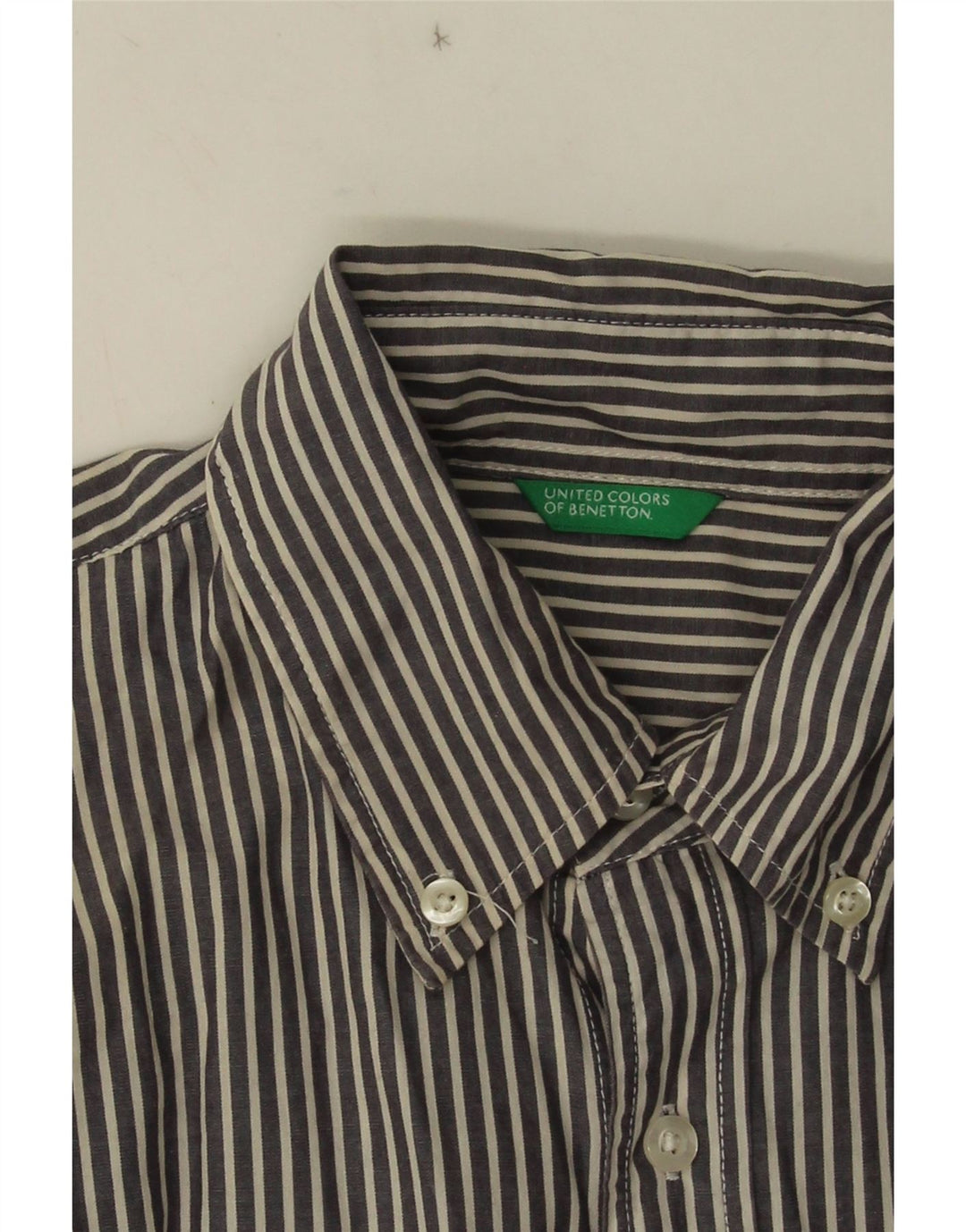 Camisa Benetton Menino 9-10 Anos Riscas Azul