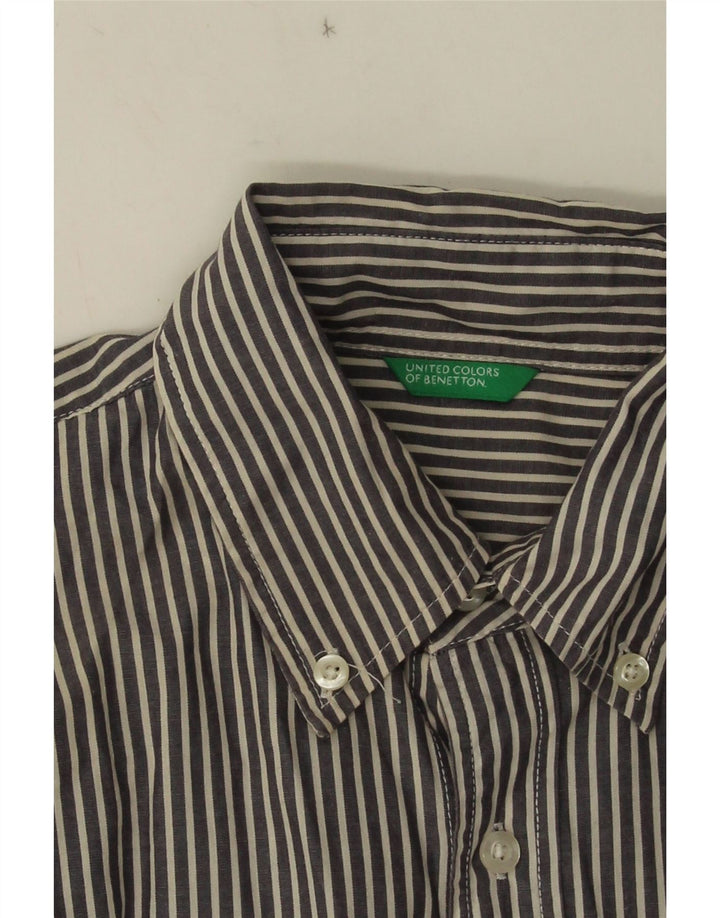 Camisa Benetton Menino 9-10 Anos Riscas Azul
