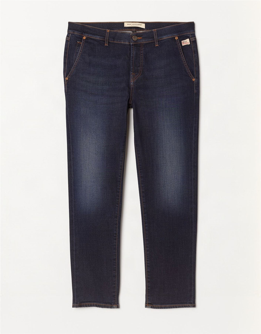Roy Rogers Mens Slim Jeans W36 L32 Azul Marinho Algodão