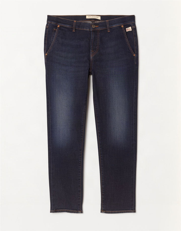 Roy Rogers Mens Slim Jeans W36 L32 Azul Marinho Algodão