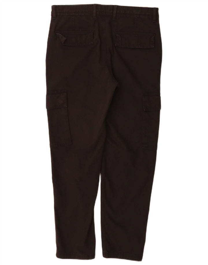 Calça cargo masculina Marks & Spencer W30 L290 algodão preto