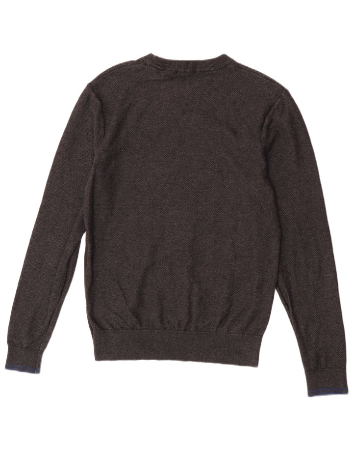 Suéter masculino Scotch & Soda com gola redonda e algodão cinza médio