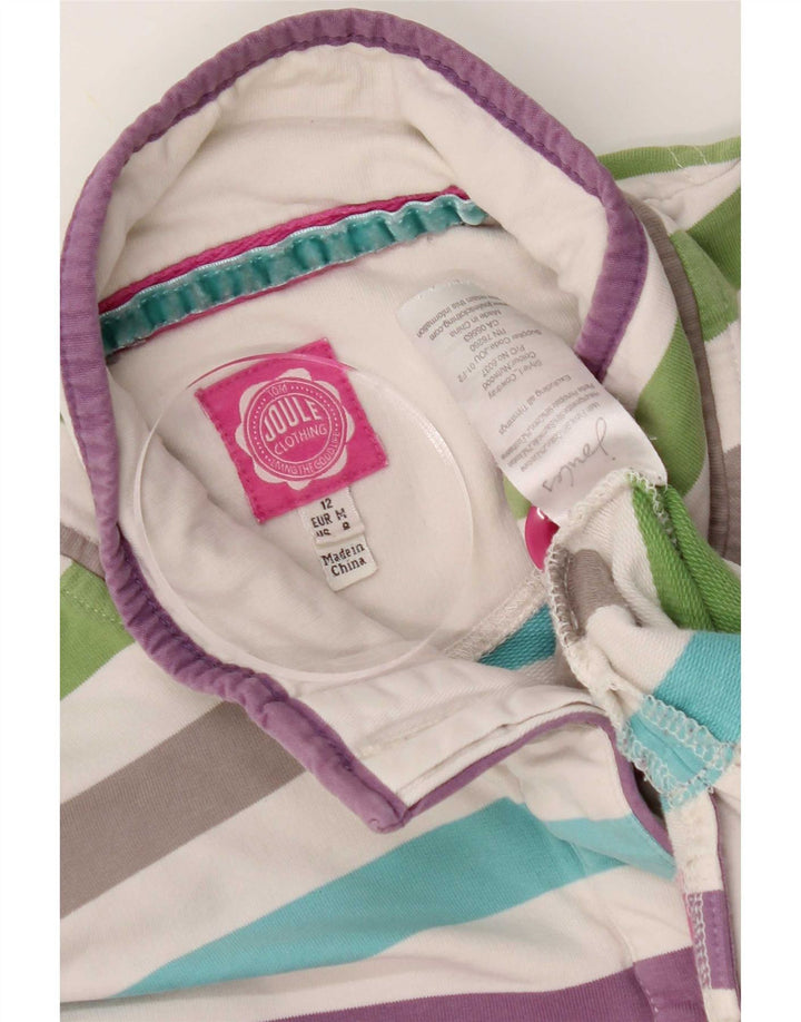 Joules moletom feminino jumper UK 12 médio listrado multicolorido