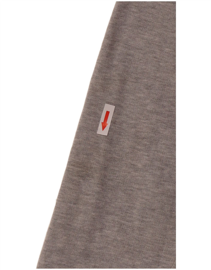 Superdry moletom gráfico masculino jumper pequeno algodão manchado cinza