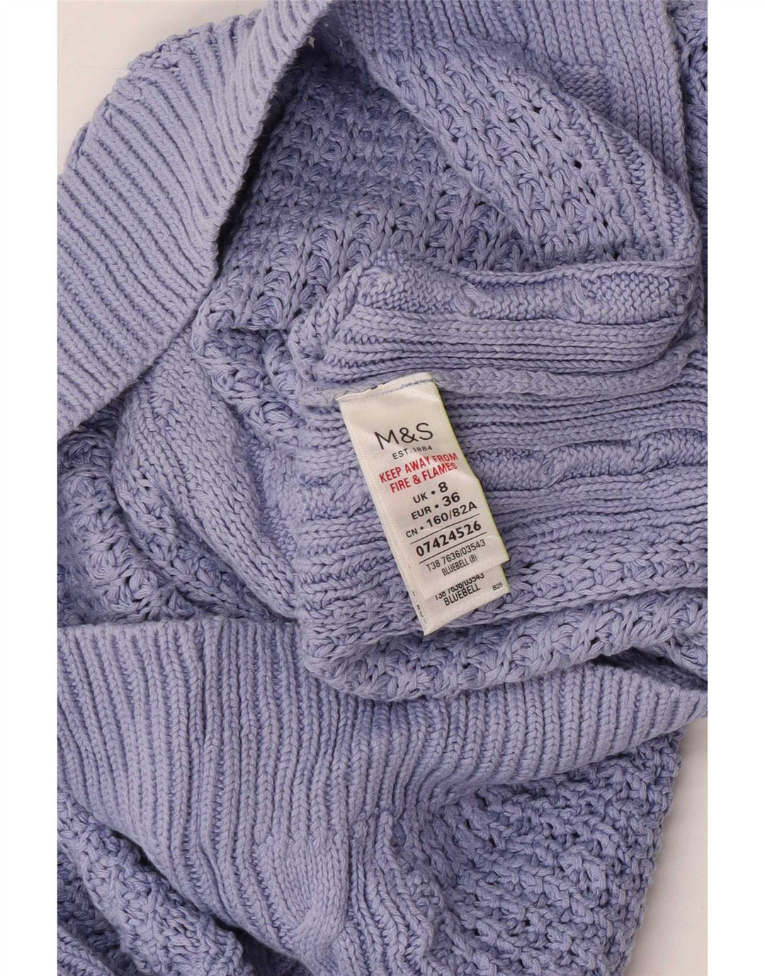 Suéter feminino Marks & Spencer grande com gola canoa Reino Unido 8 pequeno roxo