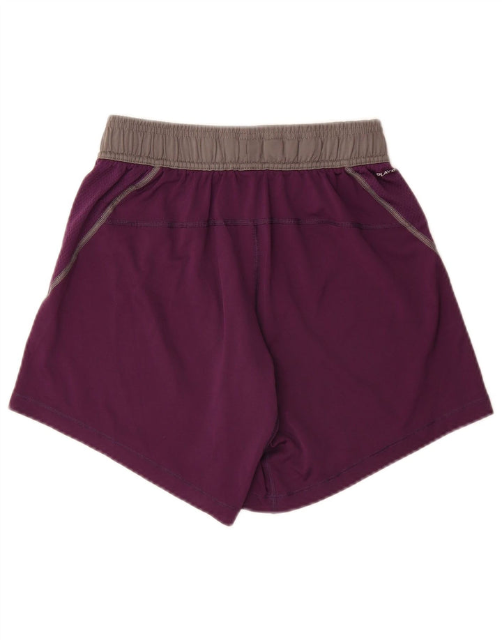 Shorts esportivos REEBOK para meninos 7-8 anos XS roxo Colourblock poliéster