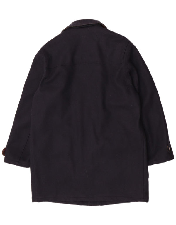 Sobretudo masculino Navigare UK 42 XL lã azul marinho