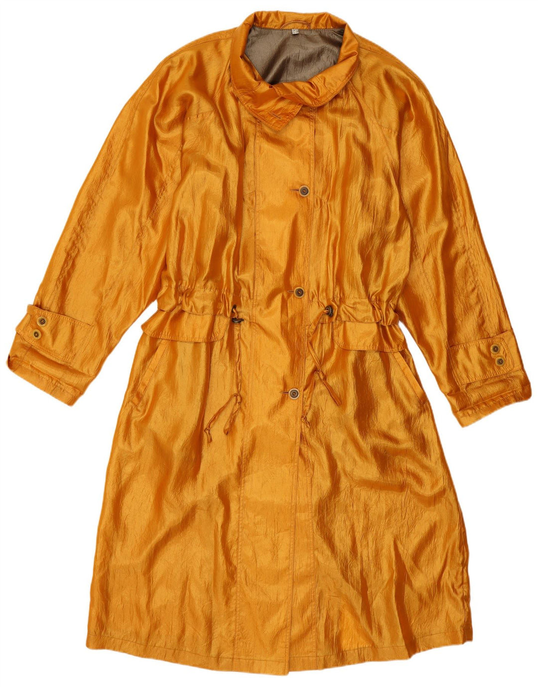 Sobretudo feminino grande COLETTE WOLFGANG KAISER Reino Unido 14 grande dourado