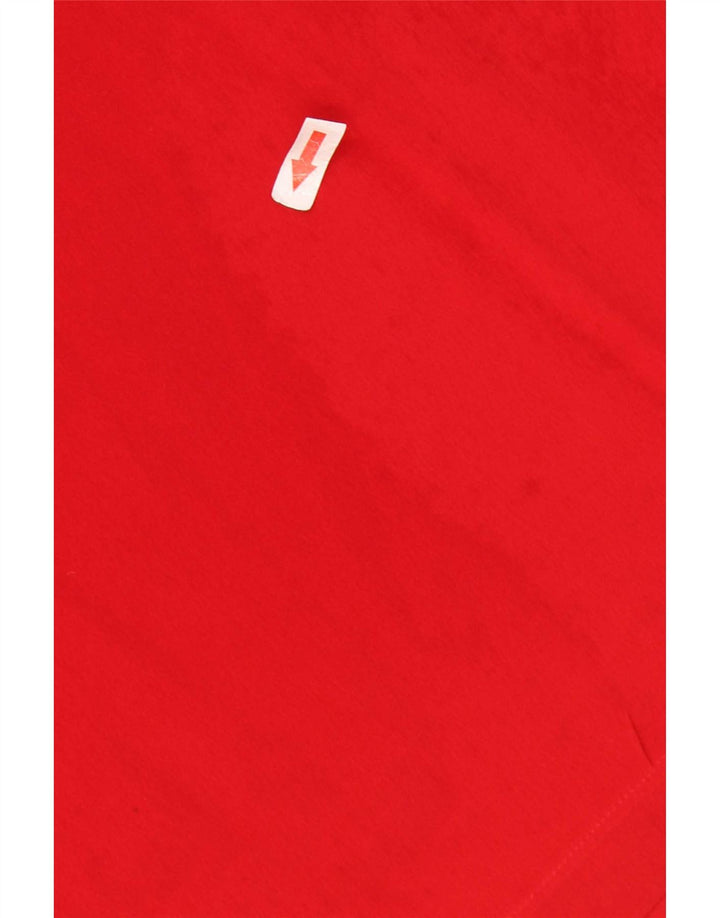 Blusa feminina vintage top IT 46 grande seda vermelha
