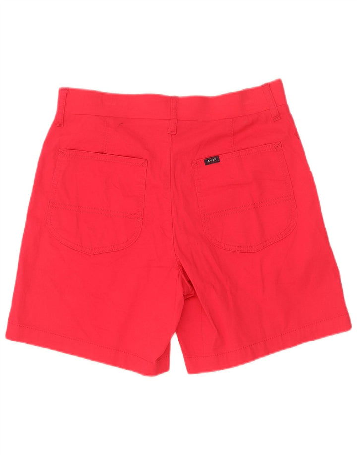 Lee Womens Chino Shorts US 6 Médio W30 Algodão Vermelho