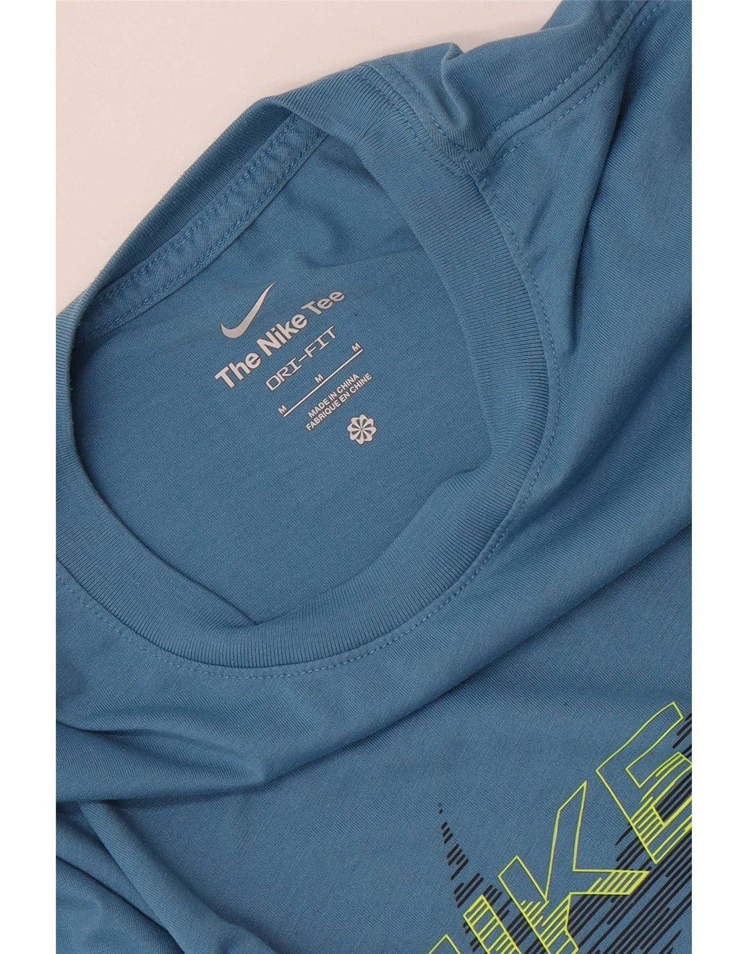 Camiseta Nike Masculina Dri Fit Graphic Top Azul Médio