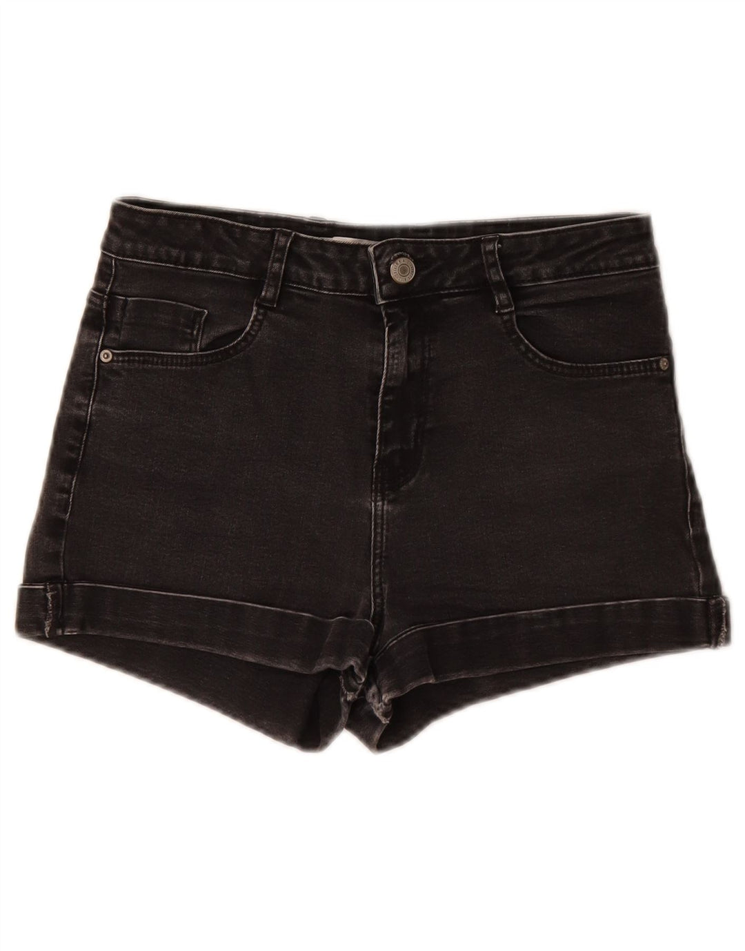 Shorts jeans feminino Zara EU 36 XS W26 preto