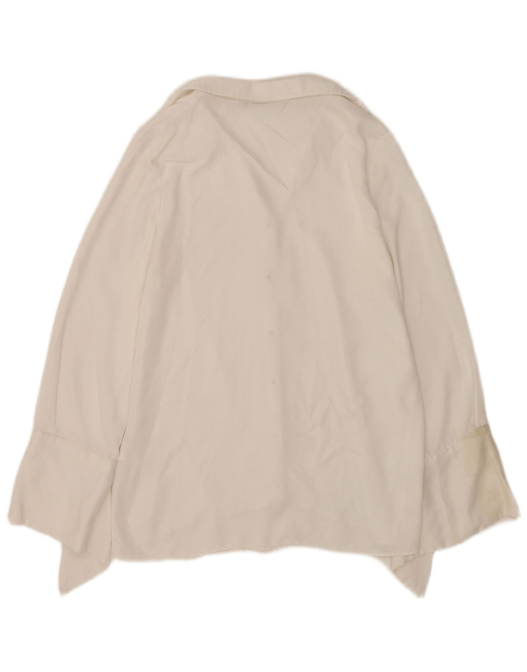 Blusa feminina Zara UK 10 pequena viscose branca