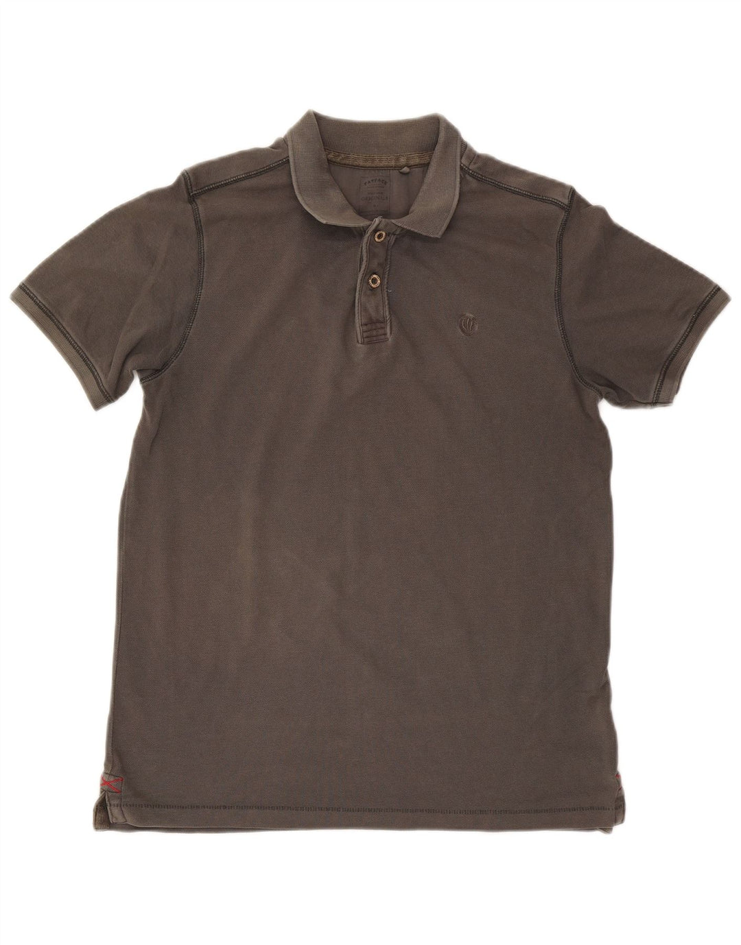 Camisa polo masculina Fat Face algodão cinza médio