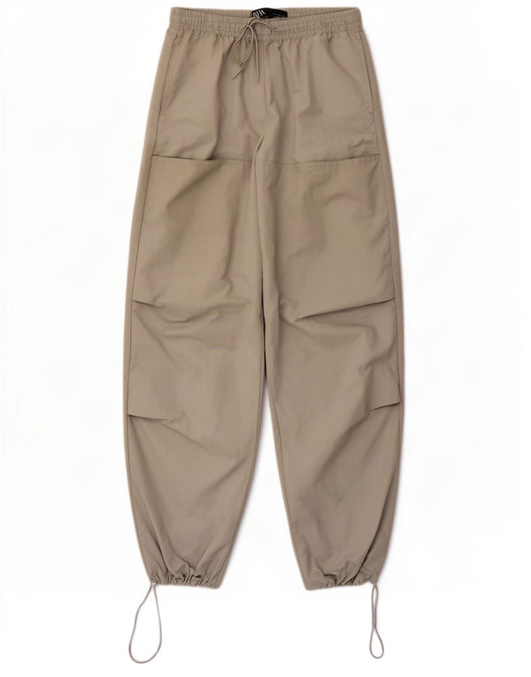 Calça casual feminina Zara com ajuste relaxado XS W24 L29 cinza poliamida