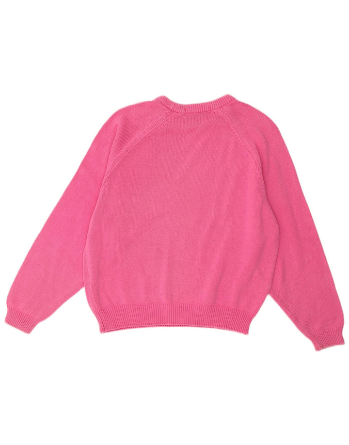 ST. Suéter feminino BERNARD com gola redonda, 14-15 anos, algodão rosa