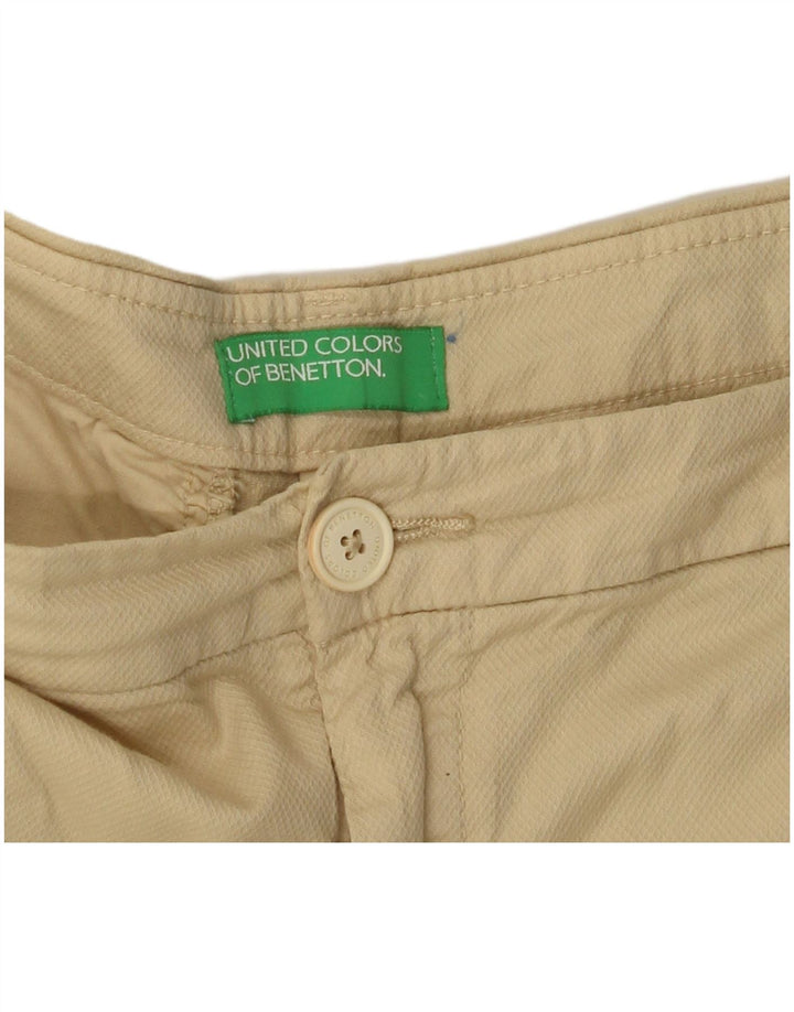 Shorts chino feminino BENETTON W34 grande amarelo