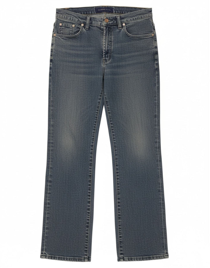 Jeans retos femininos Trussardi W29 L30 algodão azul