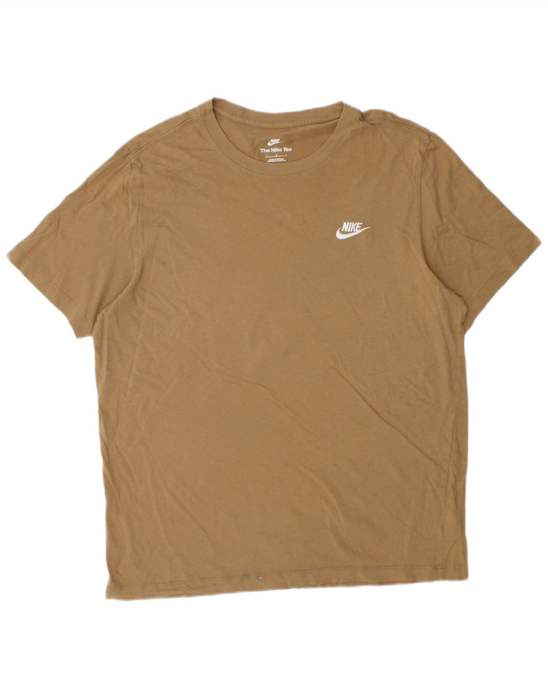 Camiseta masculina Nike grande algodão marrom