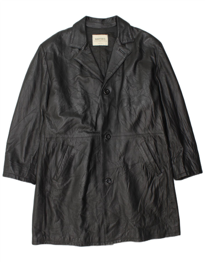 Casaco de couro masculino MARTIN'S IT 52 XL couro preto