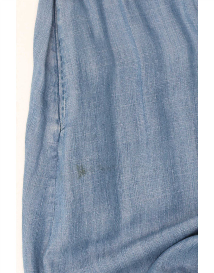 Vestido maxi feminino Marks & Spencer Reino Unido 16 grande azul Lyocell