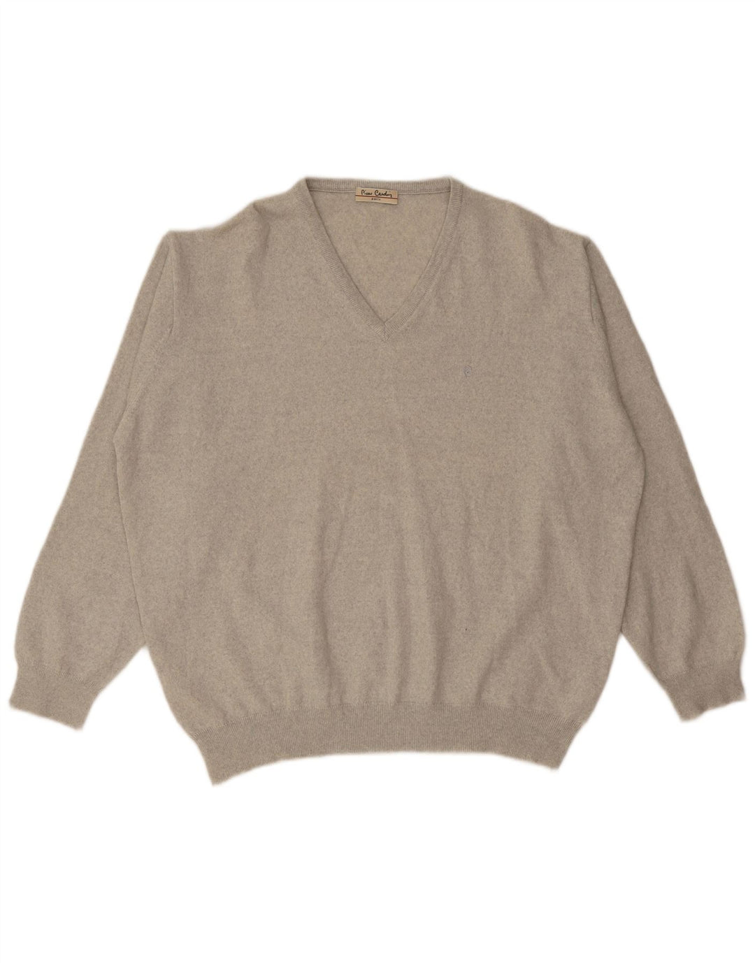 Suéter masculino Pierre Cardin com decote em V 2XL cinza acrílico