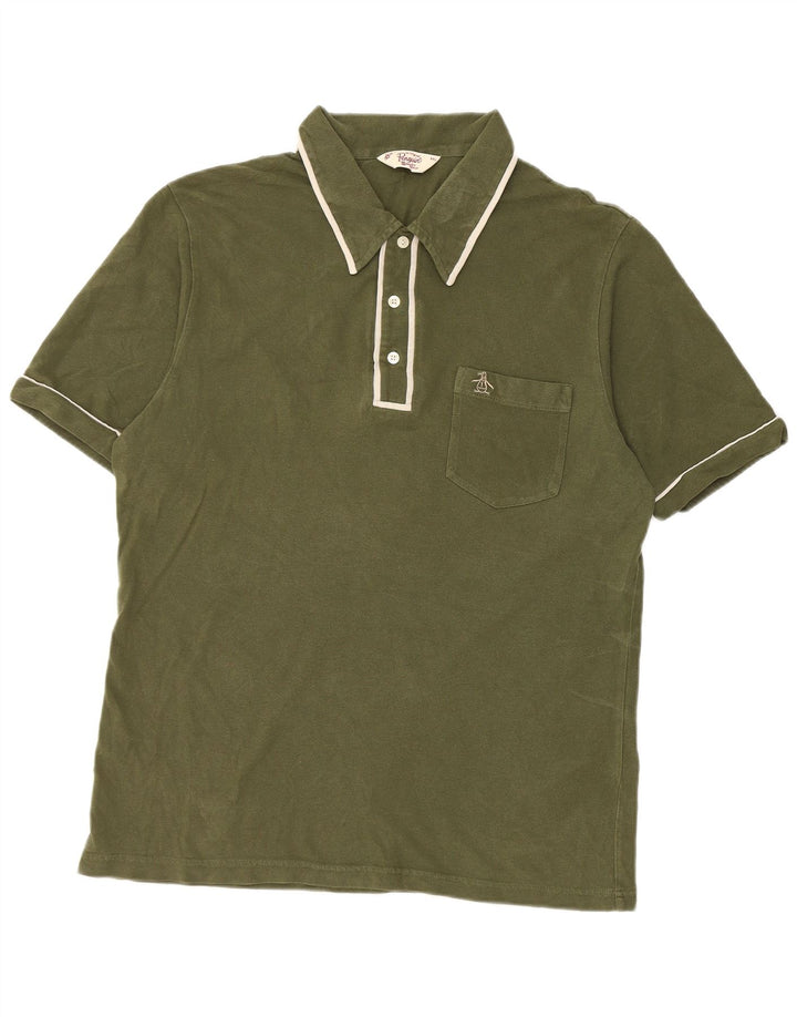 Camisa polo masculina Penguin 2XL algodão verde