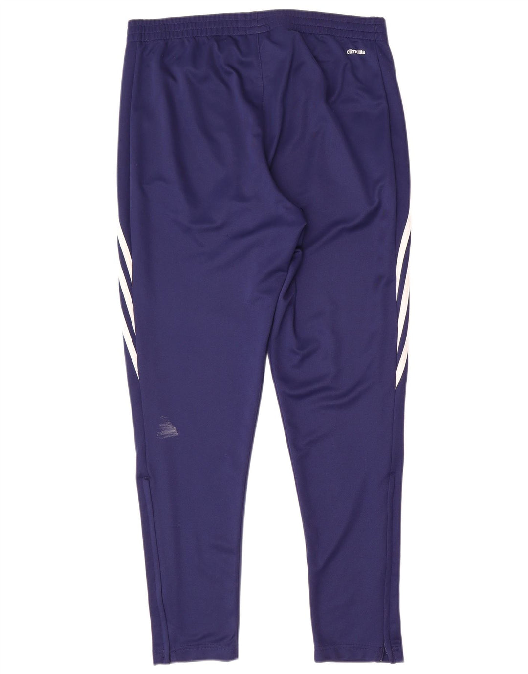 Calça de treino masculina Adidas Climalite grande poliéster azul marinho