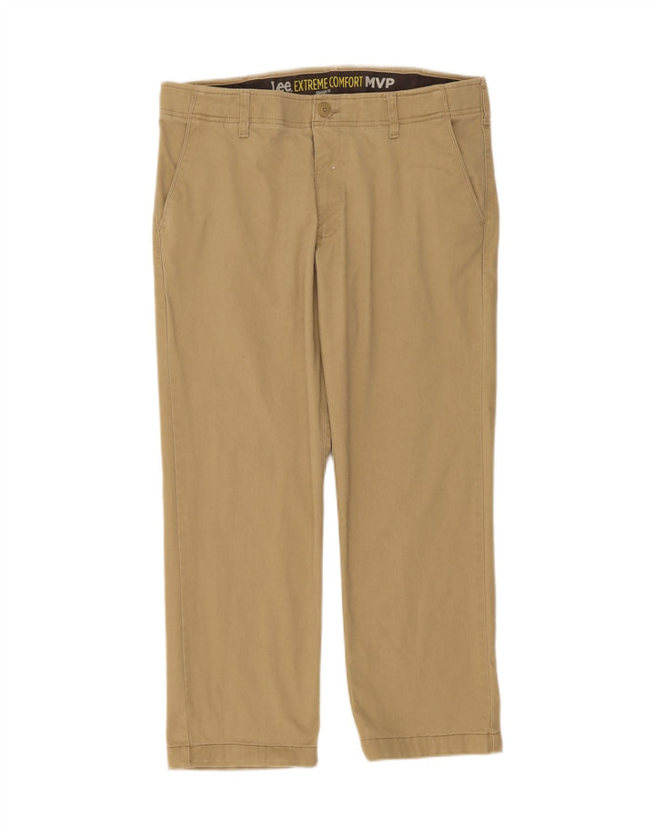 LEE Mens Straight Chino Trousers W36 L29 Beige Cotton Vintage Lee and Second-Hand Lee from Messina Hembry 