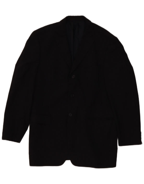 Jaqueta Blazer Masculina Marks & Spencer Reino Unido 42 Grande Azul Marinho Listrado Clássico
