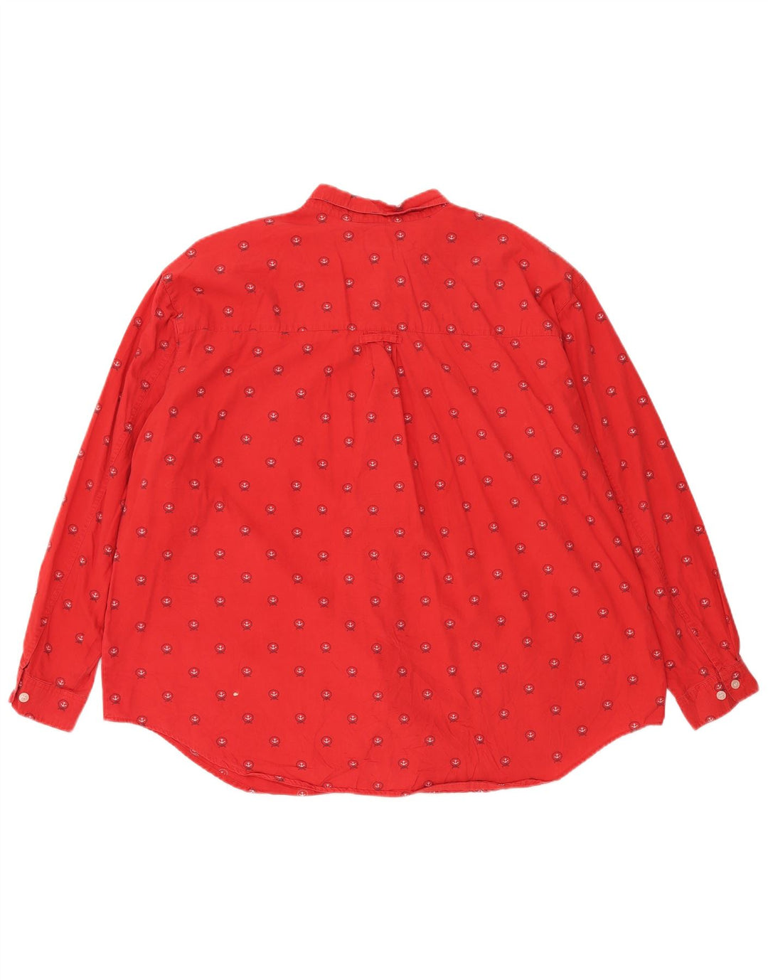 Camisa oversized feminina Dockers UK 20 2XL algodão geométrico vermelho