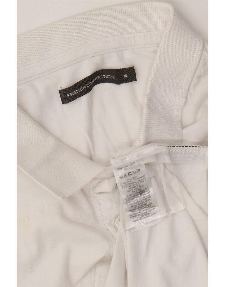 Camisa polo masculina French Connection XL algodão branco