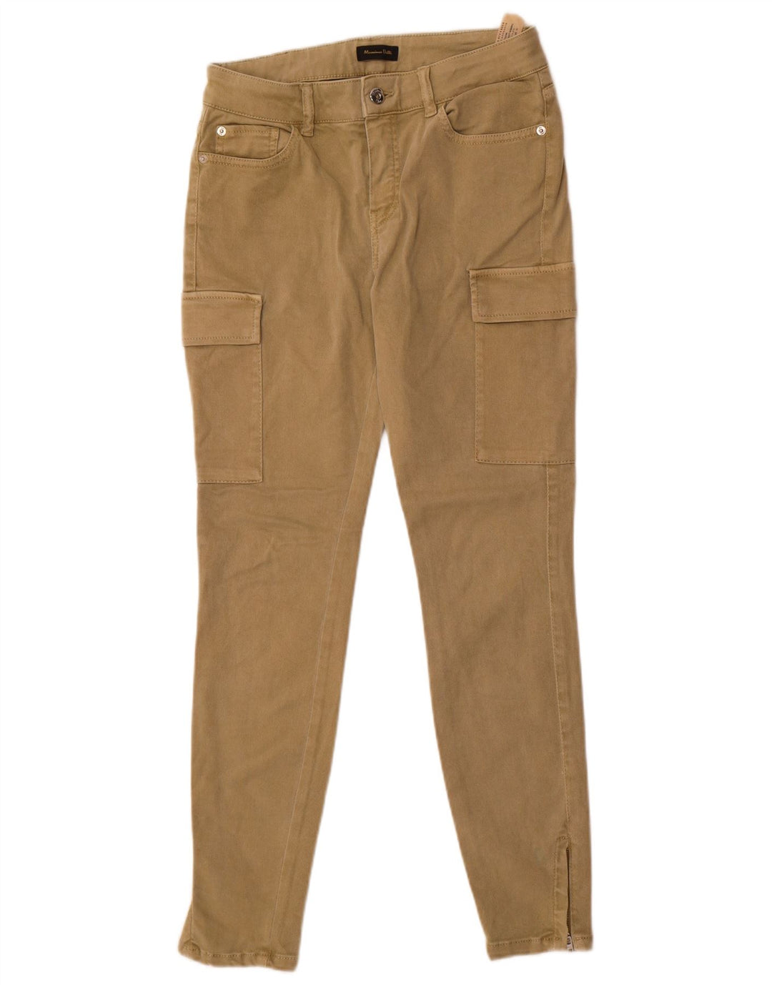 Calça cargo skinny feminina Massimo Dutti EU 40 médio W30 L29 cáqui