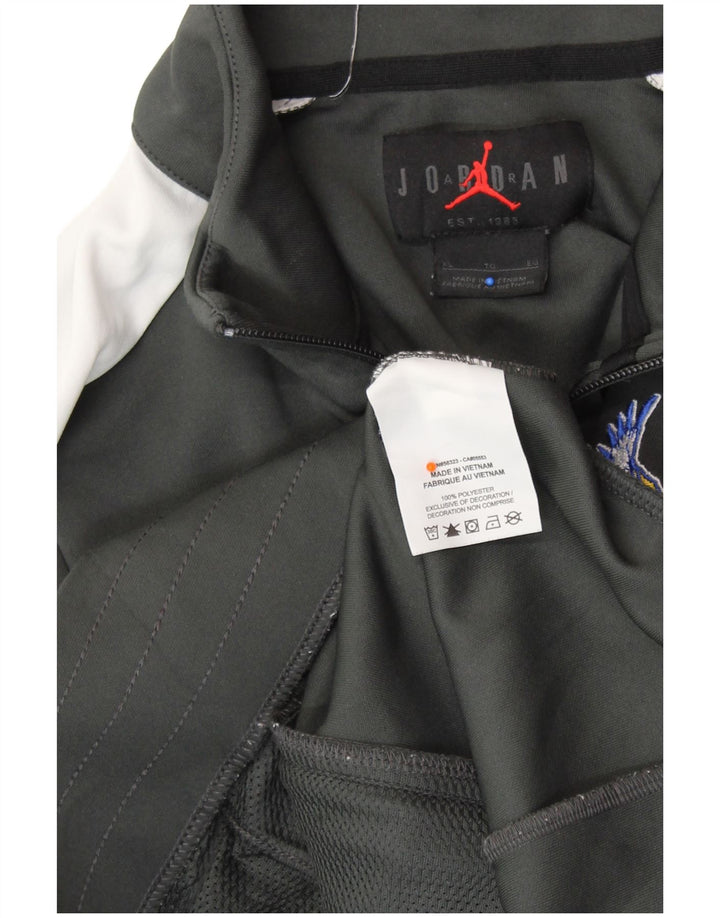 JORDAN Mens Treino Top Jacket XL Verde Colourblock Poliéster