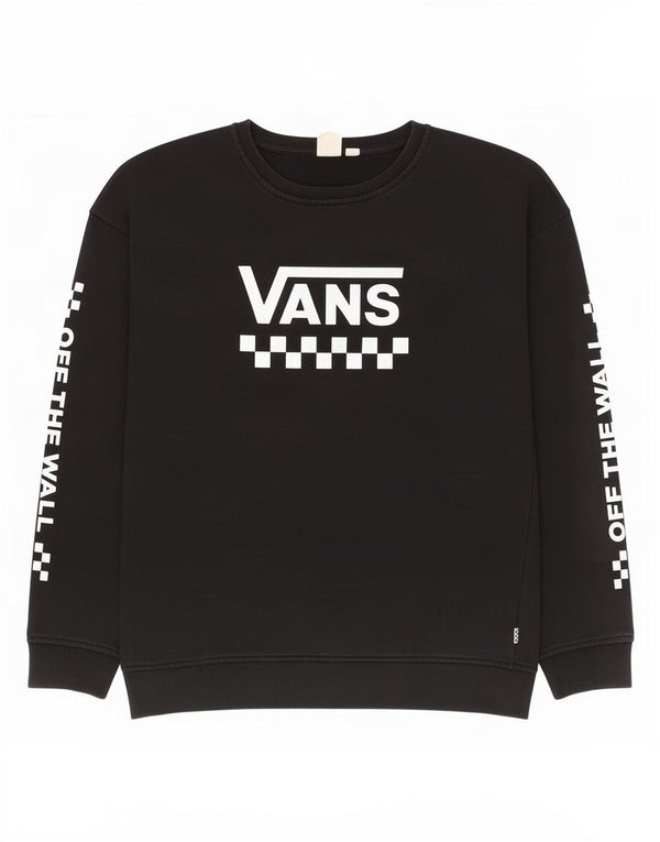 Vans Mens Graphic Moletom Jumper Grande Preto
