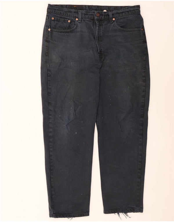 Calça Jeans Levis Masculina 550 Relaxed Fit Straight W38 L30 Azul Marinho Algodão