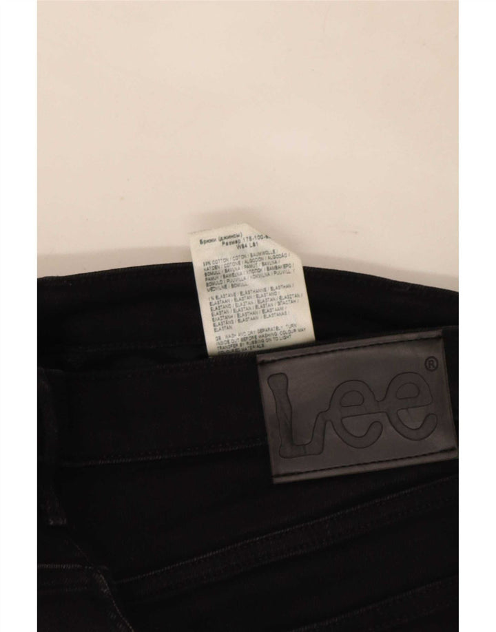 Lee Mens Luke Slim Jeans W33 L32 Algodão Preto