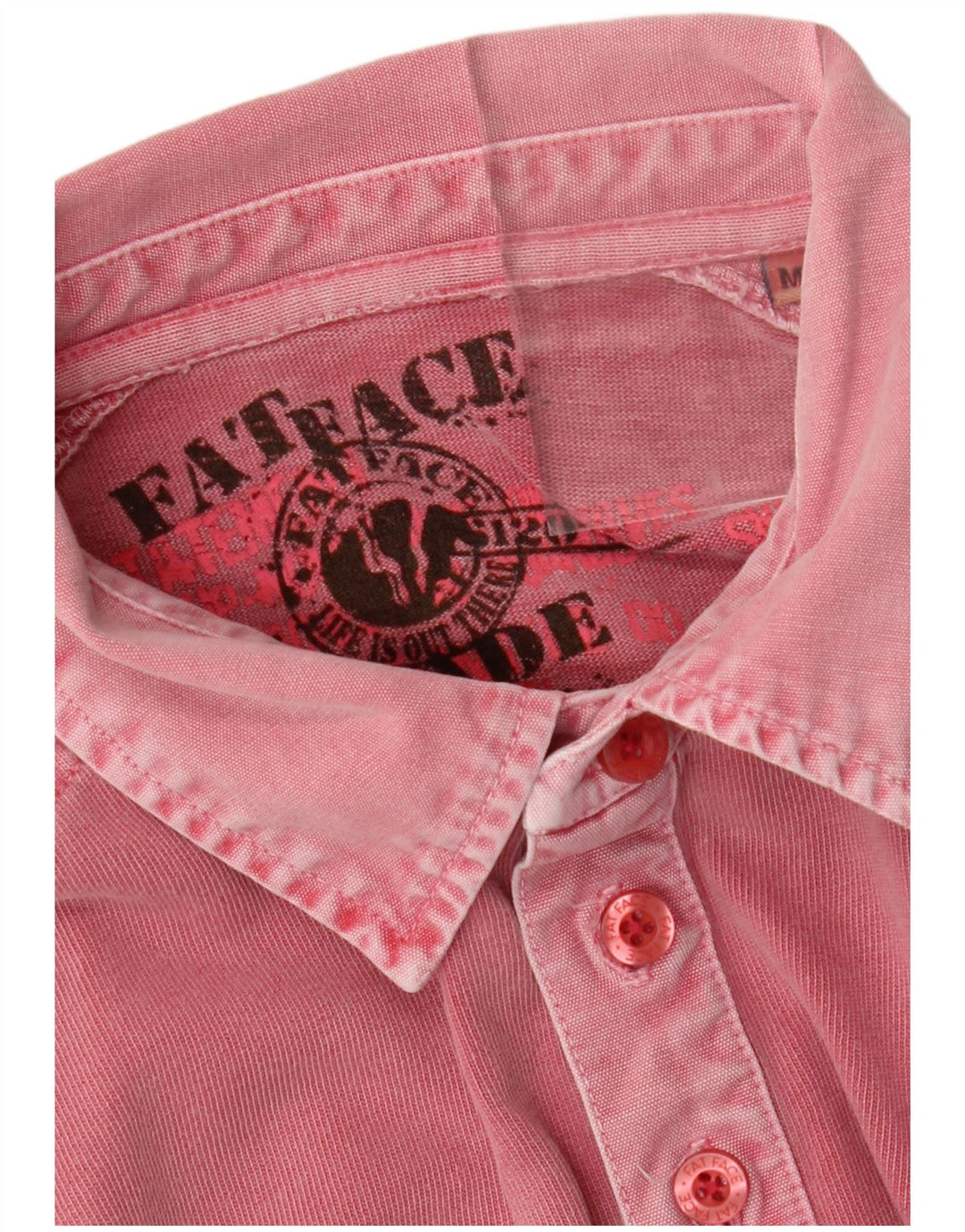 Camisa pólo masculina FAT FACE rosa médio