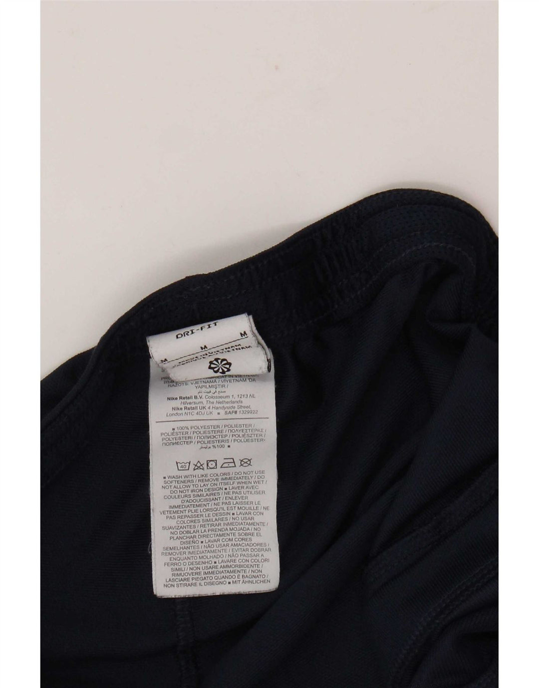 Calça de treino masculina Nike Dri Fit poliéster azul marinho médio