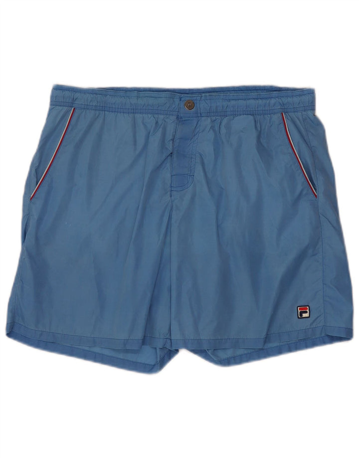 Shorts de banho masculino Fila XL azul poliamida